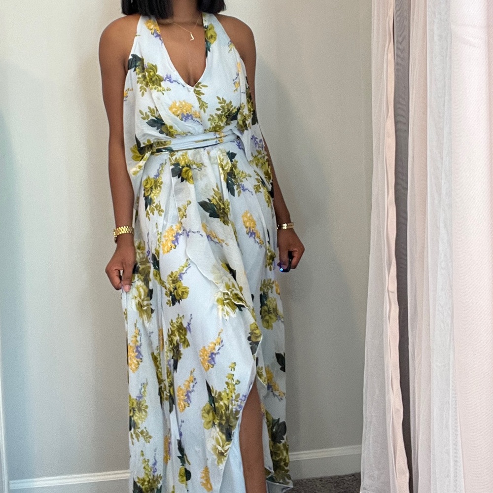 Flower flowing dress. Asos